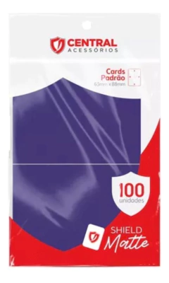 Sleeves p/ Cards Padrão 63x88mm Shield Matte - Roxo