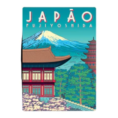 Quebra-Cabeça Nano 500 peças Postais do Mundo Japão - comprar online