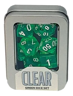 Kit de Dados: Clear Green - Buró