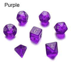 Kit de Dados: Clear Purple - Buró na internet