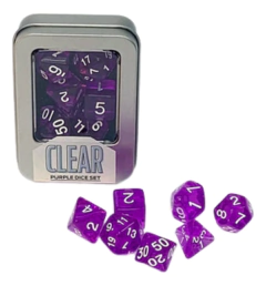 Kit de Dados: Clear Purple - Buró - comprar online
