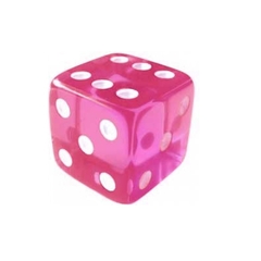 Dado 6 Lados Translúcido Jumbo 45x45x45 Mm Ludens Spirit - Facil Shopping