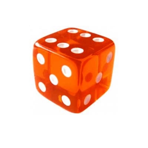 Dado 6 Lados Translucido Jumbo 45X45X45 mm Ludens Spirit