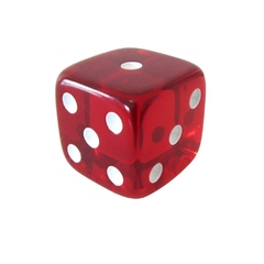 Dado 6 Lados Translucido Jumbo 45X45X45 mm Ludens Spirit