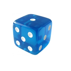 Dado 6 Lados Translucido Jumbo 45X45X45 mm Ludens Spirit na internet