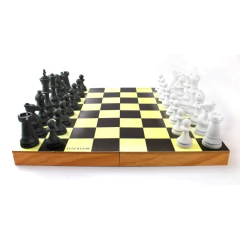 Conjunto para Xadrez Estojo Madeira Rei 9,5 cm - Botticelli - Facil Shopping