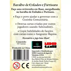 Root Baralho de Exilados e Partisans -Meeple Br (Pré-Venda) - Facil Shopping