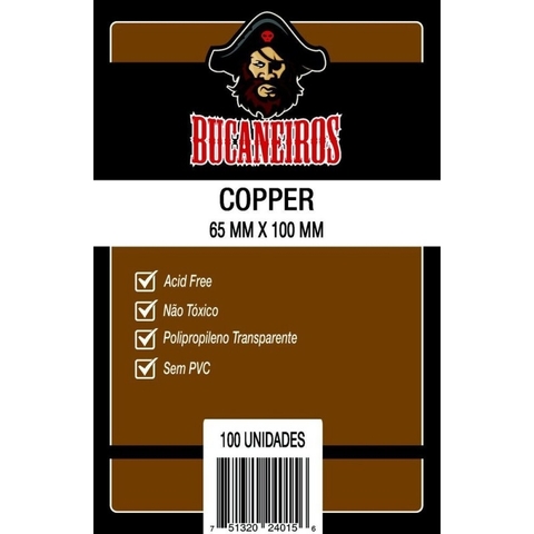 Sleeves Copper 65 x 100 - Bucaneiros