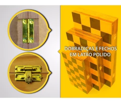 Tabuleiro Estojo Para Xadrez 40x20x4cm - Botticelli - loja online