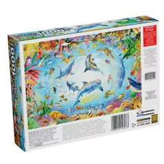 Mini Quebra-cabeça 1000 peças Golfinhos no Oceano - Grow na internet