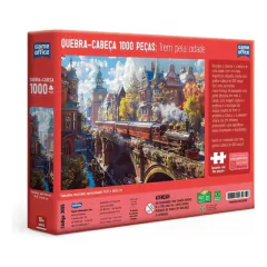 Quebra-cabeça 1000 peças Trem pela Cidade -Toyster na internet