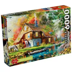 Puzzle 6000 Peças Moinho no Outono - Grow