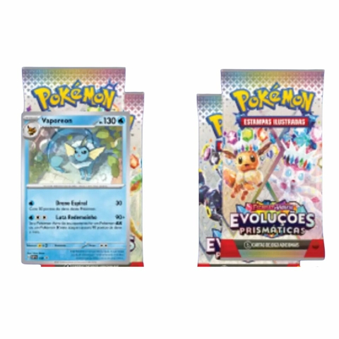 Pokémon Blister Quadruplo EV8.5 Evoluções Prismáticas - Vaporeon