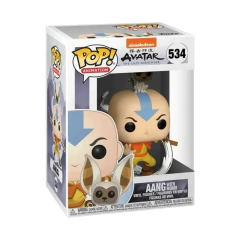 Boneco Funko Pop! Avatar: Aang com Momo 534 na internet