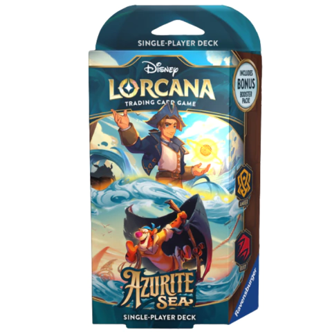 Disney Lorcana - Azurite Sea - Deck Inicial - Ambar e Rubi