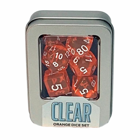 Kit de Dados: Clear Orange - Buró