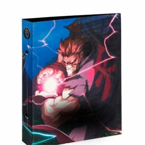 Portfólio Fichário Fixo 10 folhas 4 Bolsos - Ryu vs. Akuma