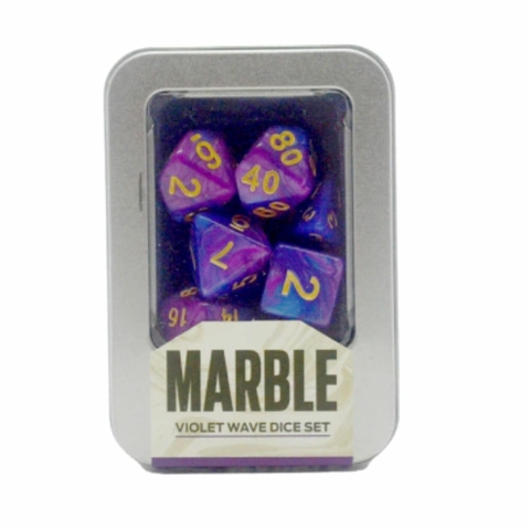 Kit De Dados: Marble Violet Wave - Buró