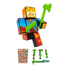 Boneco 15cm Lopers + 3 Ferramentas + Chaveiro + Jogo Memória