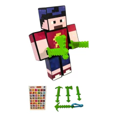 Boneco 15cm Turma do Mike+3 Ferramentas+Chaveiro+Jogo Memória