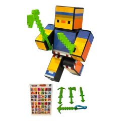 Boneco 15cm Xinglau + 3 Ferramentas + Chaveiro +Jogo Memória