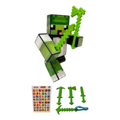 Boneco 15cm Sandega + 3 Ferramentas + Chaveiro +Jogo Memória