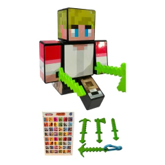 Boneco 15cm Tommy + 3 Ferramentas + Chaveiro +Jogo Memória