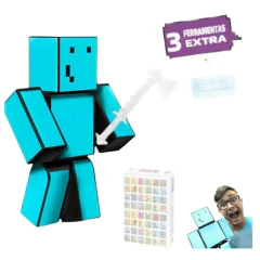 Boneco 35cm Problems + 3 Ferramentas +Chaveiro +Jogo Memória - Facil Shopping