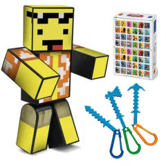 Boneco 25cm Mel + 3 Ferramentas + Chaveiro + Jogo Memória