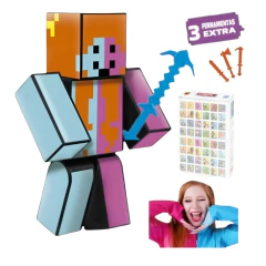 Boneca 35cm Mana Gamer + 3 Ferramentas+Chaveiro+Jogo Memória - comprar online