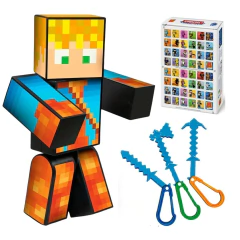 Boneco 25cm Lopers + 3 Ferramentas + Chaveiro +Jogo Memória