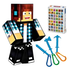 Boneco 35cm Authentic Games+3 Ferramentas +Chaveiro +Memória