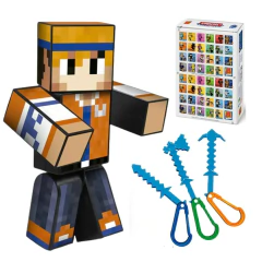 Boneco 25cm Hey Davi +3 Ferramentas + Chaveiro +Jogo Memória