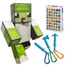 Boneco 25cm Sandega + 3 Ferramentas + Chaveiro +Jogo Memória