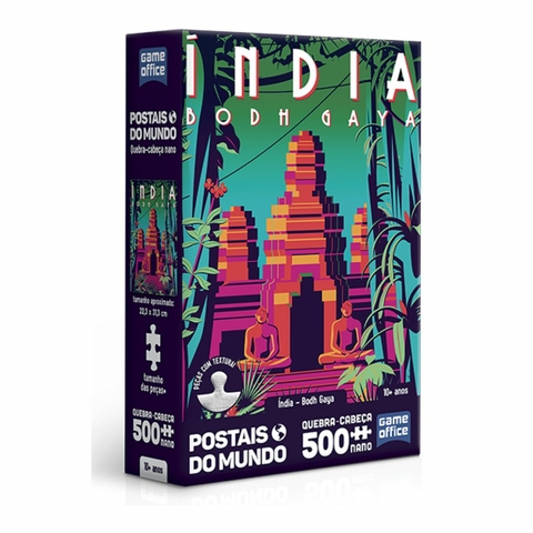 Quebra-cabeça Nano 500 Peças Postais Mundo India - Toyster