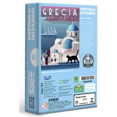 Quebra-cabeça Nano 500 Peças Postais Mundo Grecia Santorini - comprar online