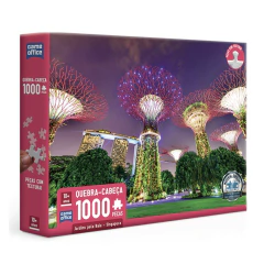 Quebra-cabeça 1000 Peças Jardins pela Baía - Singapura