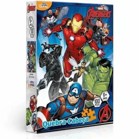 Quebra-Cabeca 100 pecas - Os Vingadores - Toyster
