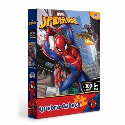 Quebra-Cabeca 100 peças - Spider-Man - Toyster