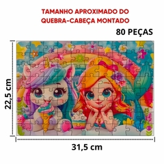 Quebra-Cabeça 80 peças Reino Encantado- Pais e Filhos na internet