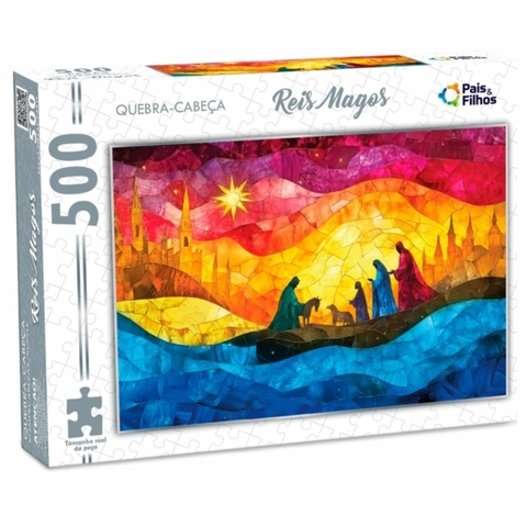 Quebra-Cabeça 500 peças Reis Magos - Pais e Filhos