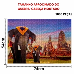 Quebra-Cabeça 1000 peças Tailândia - Pais e Filhos - Facil Shopping