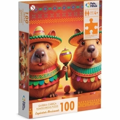 Quebra-Cabeça 100 peças Capivaras Mexicanas - Pais e Filhos - comprar online