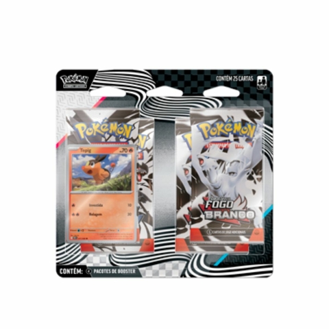 Pokemon Blister Quádruplo EV10.5 Black Bolt White Flare - Tepig