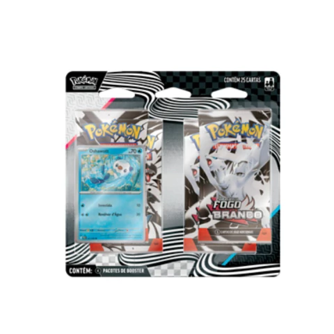 Pokemon Blister Quádruplo EV10.5 Black Bolt White Flare - Oshawott