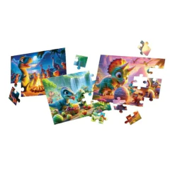 Kit 3 Quebra Cabeça Dinos 15, 20 E 25 peças - Big Star - comprar online