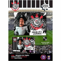Quebra-cabeça 200 Peças Brasão Timão Corinthians - Mimo Toys - Facil Shopping