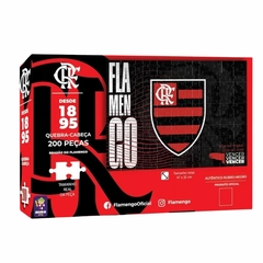 Quebra-cabeça 200 Peças Brasão do Flamengo - Mimo Toys