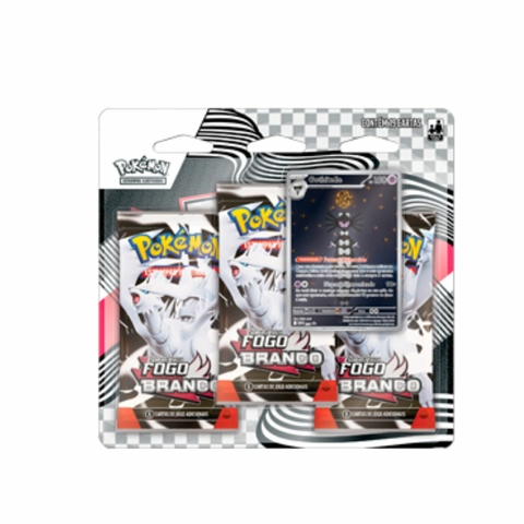 (PT-BR)Pokemon Blister Triplo Tech Sticker EV10.5 - Fogo Branco Gothitelle