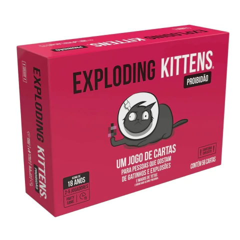 Exploding Kittens Proibidao - Nova Versão - Galapagos